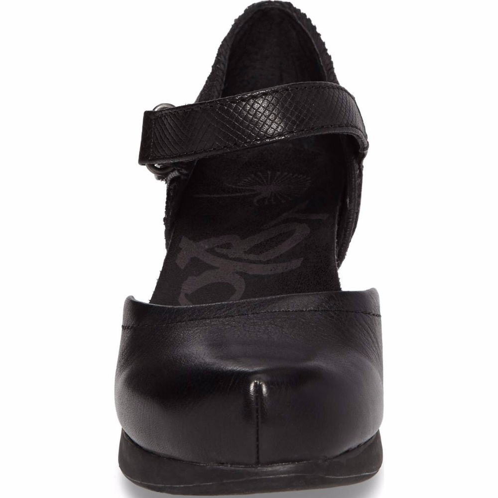 New! OTBT Women's Companion Mary Jane Wedge, Black - Picture 3 of 6